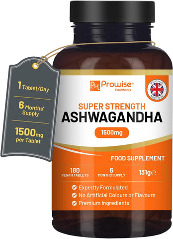 Ashwagandha 1500mg 180 Vegan Tablets