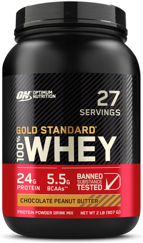 Optimum Nutrition Gold Standard 100% Whey 908g Chocolate Peanut Butter