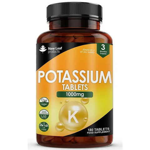 Potassium Supplements High Strength - 180 Vegan Electrolytes