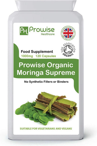 Organic Moringa Oleifera 1000mg Per Serving 120 Capsules | C