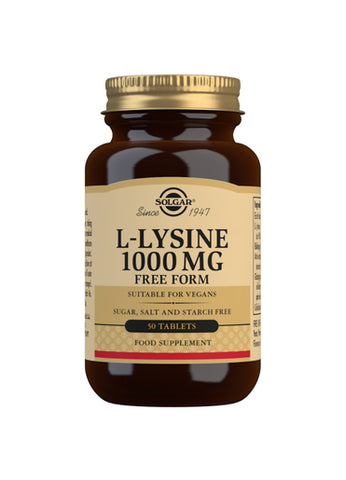 SOLGAR L-Lysine 1000mg 50Tab GB