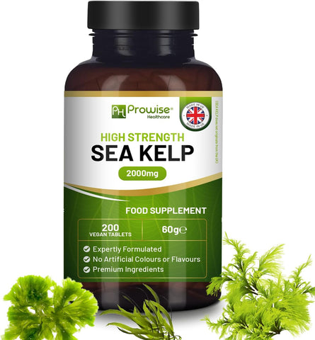 Sea Kelp 2000mg 200 Vegan Tablets | Natural Source of Iodine