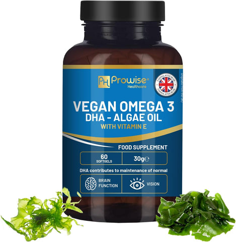 Prowise Vegan Omega-3 Dha from Algae Oil | 60 Softgels with