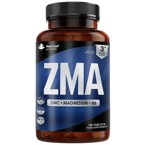 Zma Supplement - 180 Tablets Zinc Magnesium & Vitamin B6